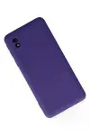 Samsung Galaxy A01 Core Kılıf Nano içi Kadife Silikon - Mor-3