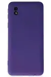 Samsung Galaxy A01 Core Kılıf Nano içi Kadife Silikon - Mor-1