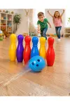 Çocuk Bowling Seti Renkli Top ve 6 Kuka İçeren Eğitici Oyun-1
