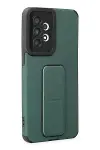 Samsung Galaxy A33 5G Kılıf Mega Standlı Silikon - Yeşil-4