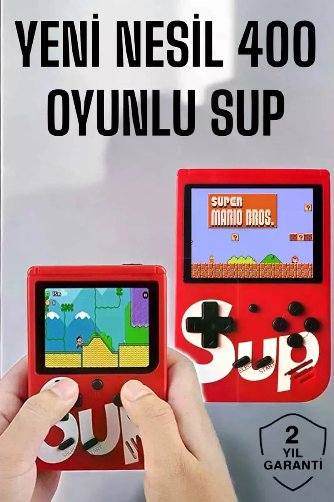 Yeni Nesil Çocuklara Özel SUP 400 Oyunlu Mini El Konsolu