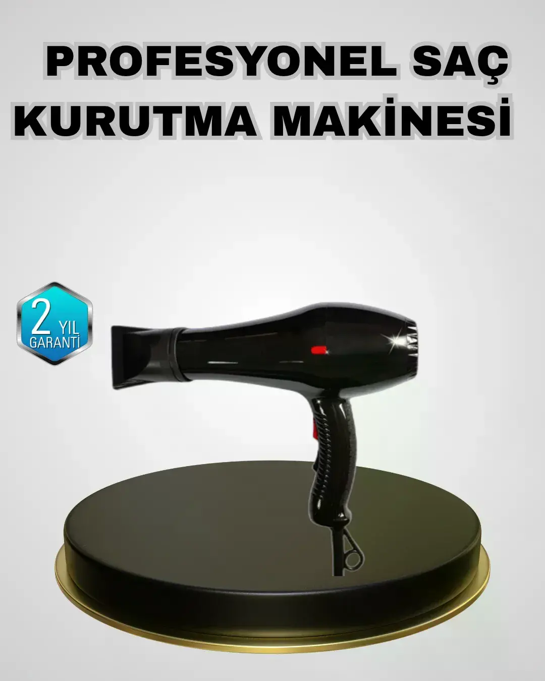 Profesyonel 2200W Fön Makinesi Soğuk Sıcak Üflemeli İki Kademeli