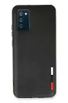 Samsung Galaxy A02S Kılıf Loop Deri Silikon - Siyah-1