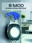 Çok Fonksiyonlu Acil Durum El Feneri Elektronik Çakmak Tornavida ve Düdük Özellikli-1