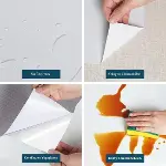 Mermer Desenli Masa Tezgah Mutfak Su Geçirmez Yapışkanlı Folyo Sticker Mavi 5x0,6m-7