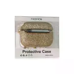 Apple Airpods Pro (1.nesil) Spell Simli Kılıf - Gold-2