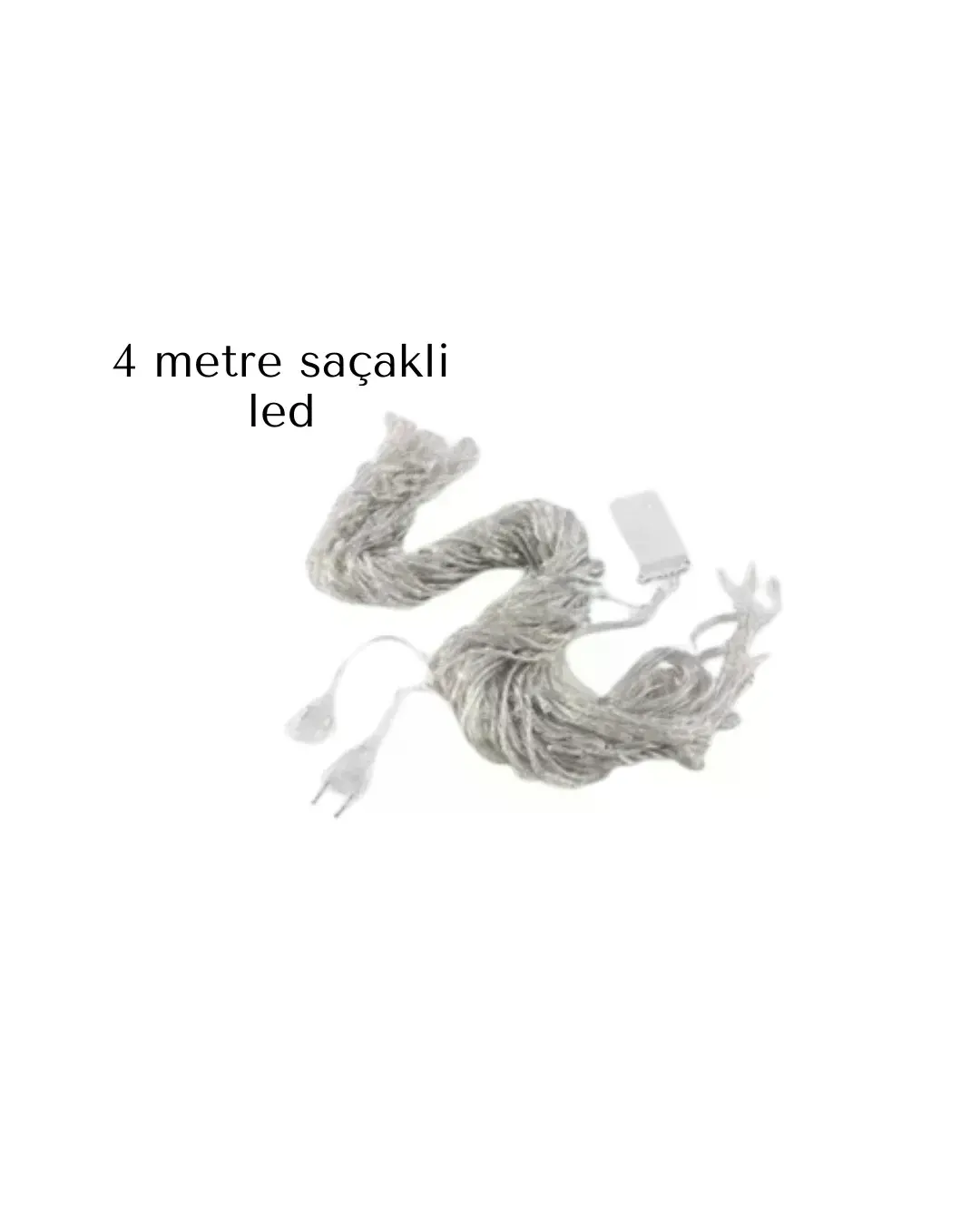 Saçaklı 4 Metre Perde Led