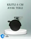 Zen Korumalı 6 cm Kilitli Döner Ayak-1