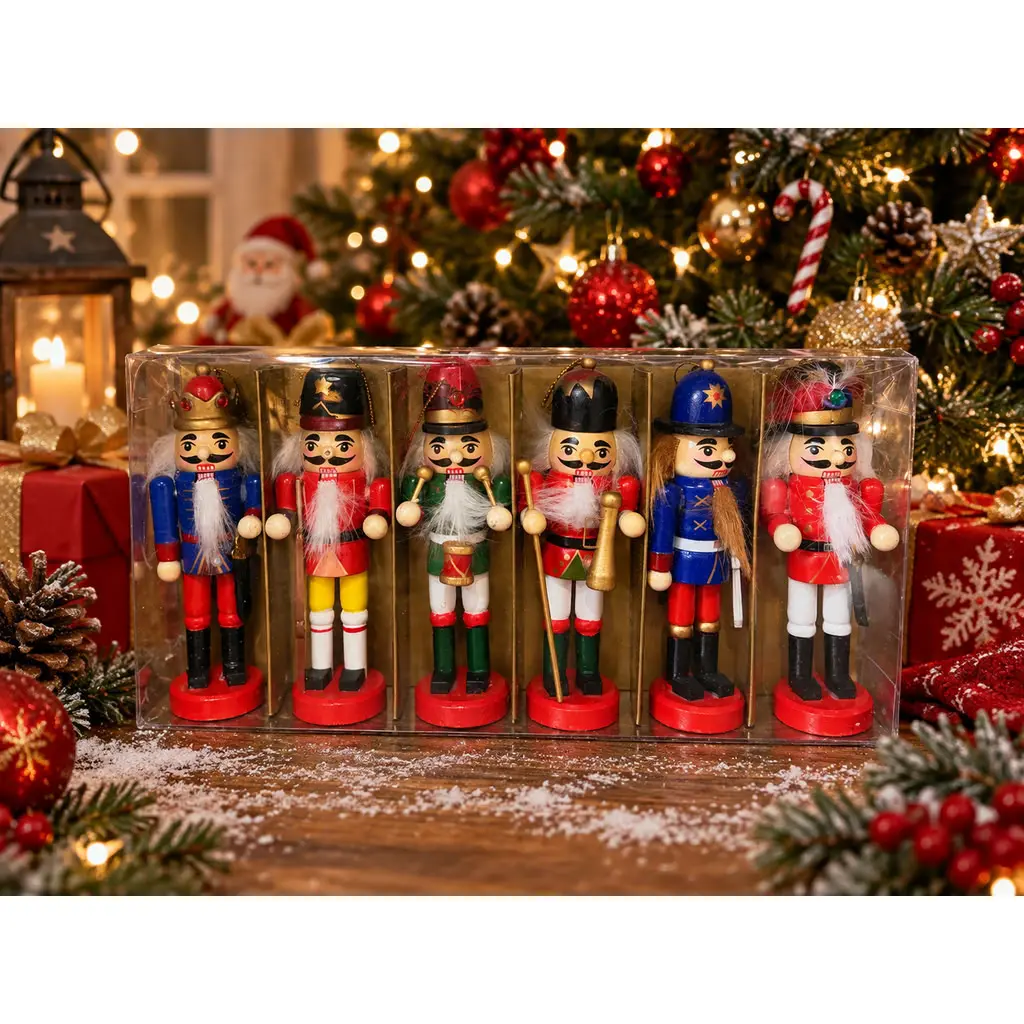 Kurşun Asker Ahşap Dekoratif Eşya 6 lı Set 12.5 / 13Cm TH7