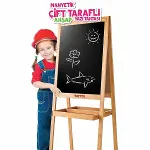 2195 AYAKLI ÇİFT TARAFLI MANYETİK AHŞAP YAZI TAHTASI-4