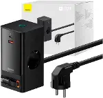 OS- PowerCombo Dijital Priz 2AC+1U+1C+Geri Çekilebilir-C 65W 1.5m Güç Kablosu ile AB Siyah-2