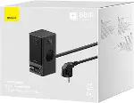 OS- PowerCombo Dijital Priz 2AC+1U+1C+Geri Çekilebilir-C 65W 1.5m Güç Kablosu ile AB Siyah-5