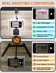 Üstten Çekim Masa Telefon Tutucu | Katlanabilir ve 360° Döner Ayarlanabilir Stand, Video Çekimi ve C-5