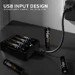 G421 4'lü Pil Şarj Aleti + 2 Adet AA Pro 2950 mAh + 2 Adet AAA Pro 1100 mAh Şarjlı Kalem Pilli Set 1-2