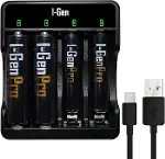 G421 4'lü Pil Şarj Aleti + 2 Adet AA Pro 2950 mAh + 2 Adet AAA Pro 1100 mAh Şarjlı Kalem Pilli Set 1-1