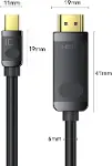 4K 30Hz Mini DisplayPort to HDMI Dönüştürücü Kablo 3 Metre-7