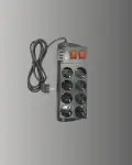 Isıya Dayanıklı Termal Akım Korumalı 8'li Priz ve 3 USB Girişli Uzatma Kablosu-4