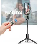 L12d Işıklı Selfie Çubuğu Uzaktan Kumandalı 116 Cm Tripod Özçekim Alüminyum Masa Üstü Tripod-8