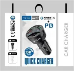 Apera BN72 55W Araç İçi Çakmaklık Hızlı Şarj Aleti PD Quick Charger 2 USB 1 Type-C Çıkış-3