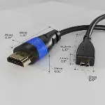 micro-HDMI kablosu – 2m – 4K@60Hz, çift yönlü-5
