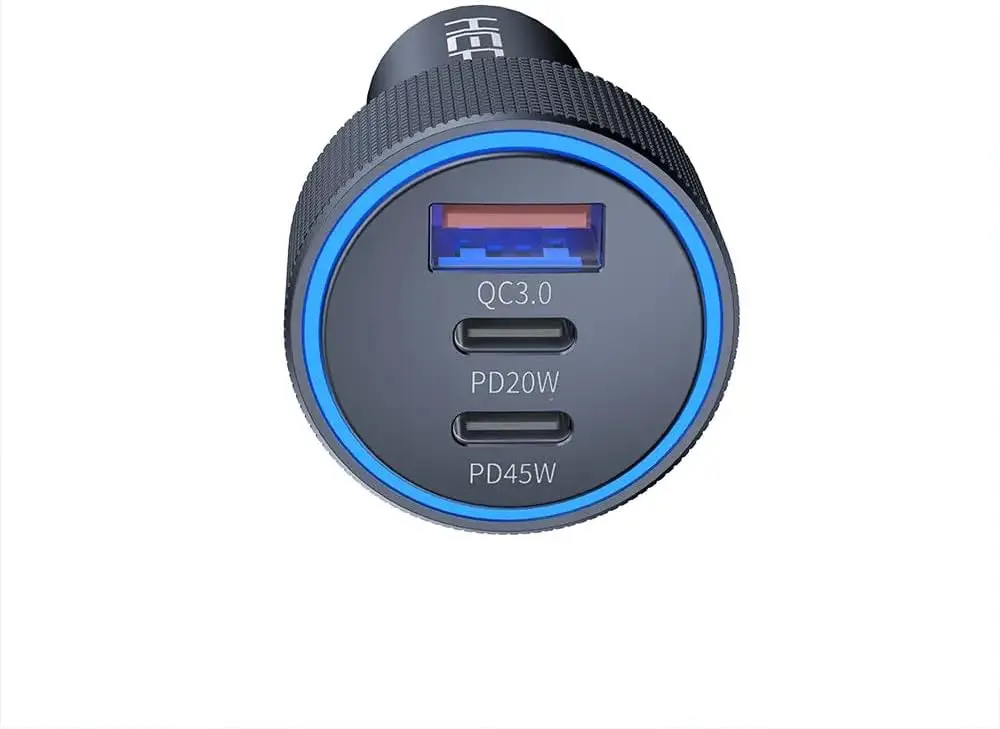 Hepu Hp-780 105 Watt Araç Içi Şarj Cihazı 3.1A Pd 45 Watt Fast Hızlı Şarj Aleti Metal Çakmaklık Şarj