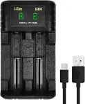 Batteries G32C 2’li AA/AAA/C/D Pil Şarj Aleti + 2 Adet Pro HR14 C Orta Boy 5000 mAh 1.2V Ni-MH Şarj-2