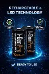 Batteries G32C 2’li AA/AAA/C/D Pil Şarj Aleti + 2 Adet Pro HR14 C Orta Boy 5000 mAh 1.2V Ni-MH Şarj-4
