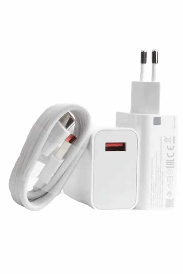 Beyaz Ultra Plus Hızlı Şarj Seti Şarj Adaptörü ve Kablosu 67W