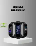 Akıllı Bileklik Adım Sayarlı Kalori Takipli Bildirim Uyumlu IP67-1
