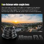 Aynasız Kameralar için APS-C Sabit Odaklı Gözleme Lensi MF10 mm F3.5 Geniş Açılı Objektif, Nikon Z Z-2