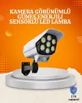 Solar Şarjlı Hareket Sensörlü LED Dış Mekan Lambası Kamera Tasarımlı Güvenlik Işığı-1