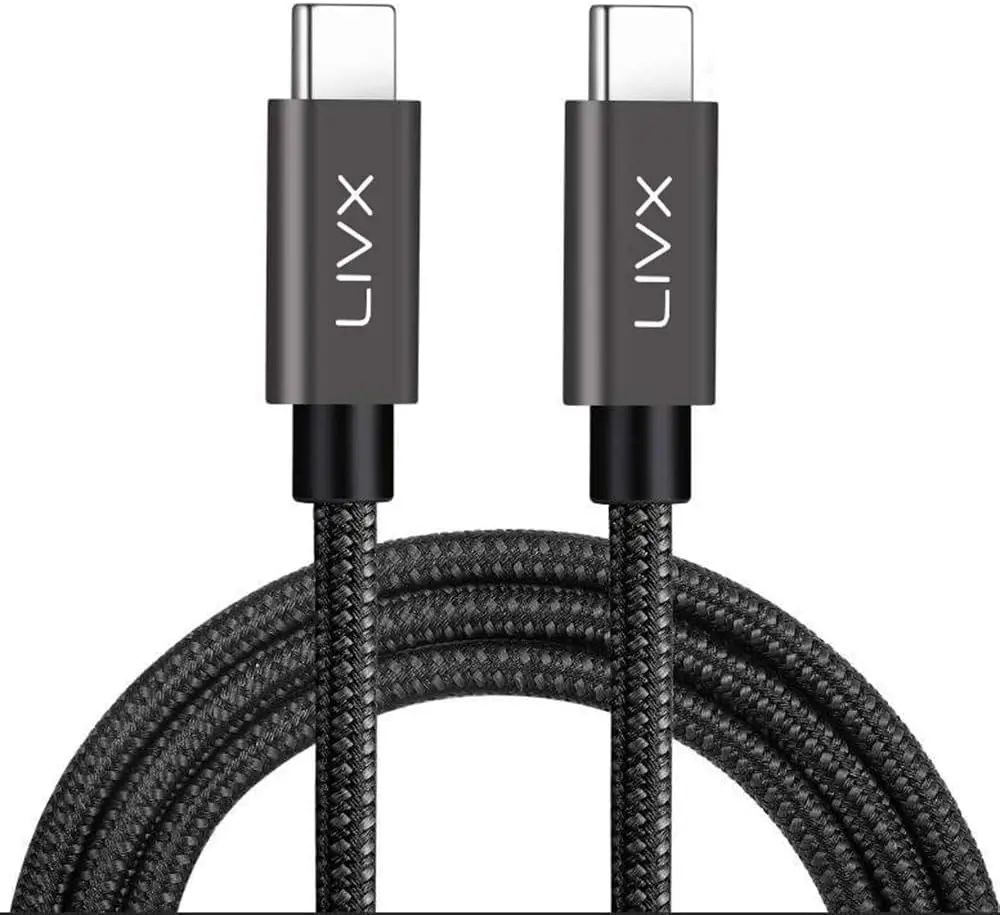 Force 100W Type-C to Type-C 50 cm USB 3.1 Gen2 10 Gbps 4k@60hz Hızlı Şarj Data ve Görüntü Aktarım Ka