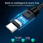 Force 100W Type-C to Type-C 50 cm USB 3.1 Gen2 10 Gbps 4k@60hz Hızlı Şarj Data ve Görüntü Aktarım Ka-4