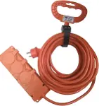 3’lü Seyyar Uzatma Kablosu - 3x2,5mm² Yüksek Güç Kapasiteli Kalın Kablo, IP44 Suya Dayanıklı Bylion-1