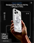 iPhone 18 Pro / 17 Pro ile Uyumlu MagSafe Kılıf Ultra Hybrid Mag Fit Zero One White - ACS10071-8