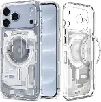 iPhone 18 Pro / 17 Pro ile Uyumlu MagSafe Kılıf Ultra Hybrid Mag Fit Zero One White - ACS10071-1