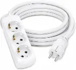 3 Metre Uzatma Kablosu, Topraklı Elektrik Uzatma Kablosu, Dayanıklı PVC Kablolu Güç Uzatma Kablosu,-1