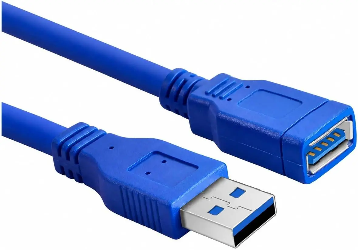 PrimeX PX-1710 10 Metre USB 3.0 Uzatma Kablosu, USB Erkek Dişi Ek Kablosu, Mavi USB A Male to Female