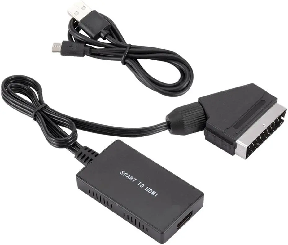 Scart To Hdmi 1080p AV Video Çevirici Dönüştürücü Adaptör