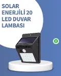 IP65 Dayanıklı Solar Enerjili Dış Cephe Aydınlatma-1