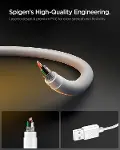 USB-A to USB-C 2 Metre Kablo 60W Güç/Hızlı Şarj / 480 Mbps Data Aktarım Hızı Type-C Ekstra Dayanıklı-5