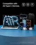 USB-A to USB-C 2 Metre Kablo 60W Güç/Hızlı Şarj / 480 Mbps Data Aktarım Hızı Type-C Ekstra Dayanıklı-7