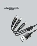 Evrensel 3 Başlıklı Şarj Kablosu – iPhone Huawei Samsung İçin-2