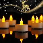 Pilli Led Tealight T-LİGHT MUM PİLLİ MUM LED IŞIK SICAK SARI RENK DEKORASYON SÜSLEME DÜĞÜN KINA ORGA-2