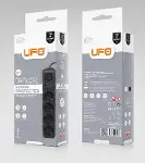 Yeni 4lü Akım Korumalı Grup Priz 1,5 Metre Bakır Kablolu, 5V 2,4A USB ve Type-C ile Şarj, Anahtarlı-3