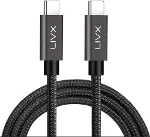 Solid 100W 5A Type C to Type C 3 Metre Hızlı Şarj ve Data Kablosu Halat Örgülü Space Gray-1