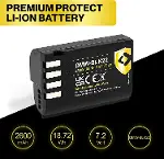 Panasonic DMW-BLK22 BLK22E Battery 2600mAh için yedek batarya-3