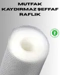 Kaydırmaz şeffaf raflık çekmece örtüsü 45x300 cm-1