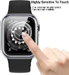 Apple Watch 49 mm Şeffaf Ekran Koruyucu ve Kılıf Bir Arada Tam Koruma Şeffaf Saat Kılıfı-2