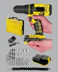Hafif ve Ergonomik 12V Kablosuz Matkap | Hızlı Şarj ve Uzun Pil Ömrü-4